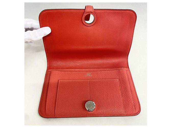 Hermès Portafoglio lungo Hermes Dogon GM Rosa - vista 9