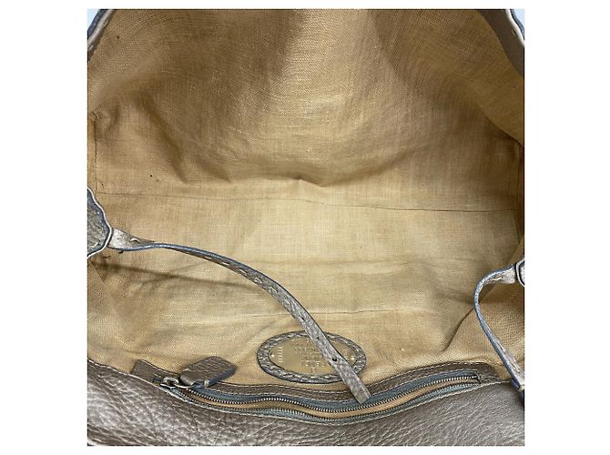 Fendi Selleria Leder-Tote-Bag Grau - Ansicht 4