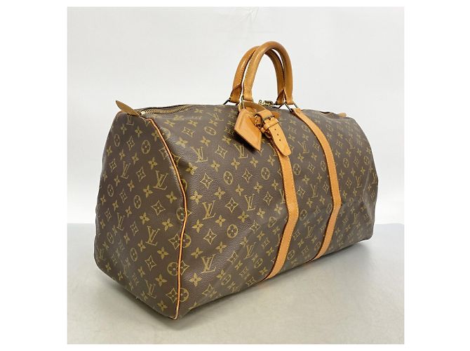 Sac Boston Louis Vuitton Monogram Keepall 55 Marron - vue 2