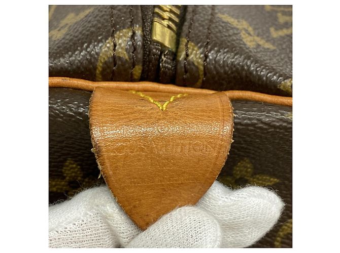 Sac Boston Louis Vuitton Monogram Keepall 55 Marron - vue 5