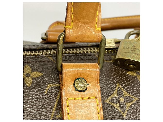 Sac Boston Louis Vuitton Monogram Keepall 55 Marron - vue 9