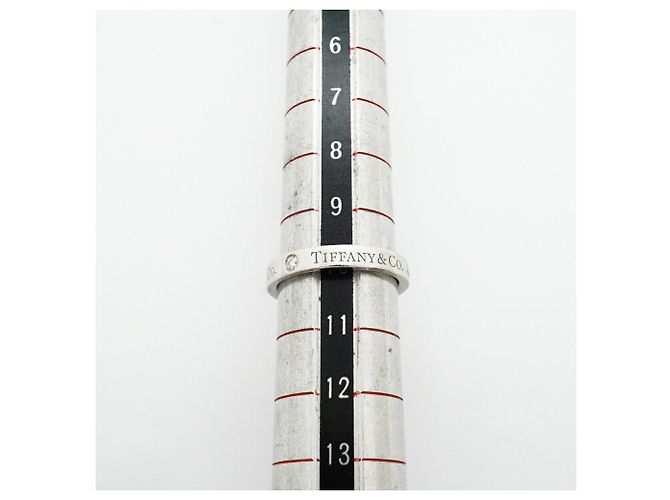 Autre Marque Anello Flat Band Tiffany & Co. in platino - vista 6