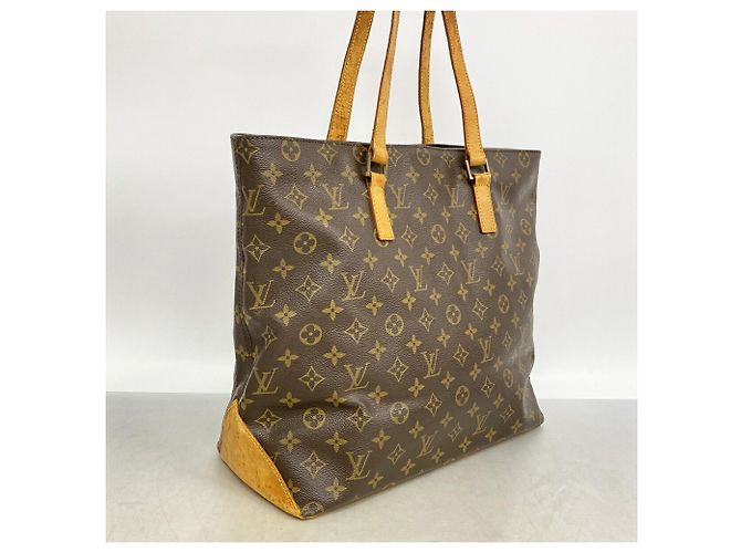 Bolso Cabas Mezzo Monogram Louis Vuitton Castaño - vista 2