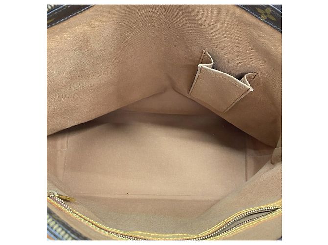 Bolso Cabas Mezzo Monogram Louis Vuitton Castaño - vista 4