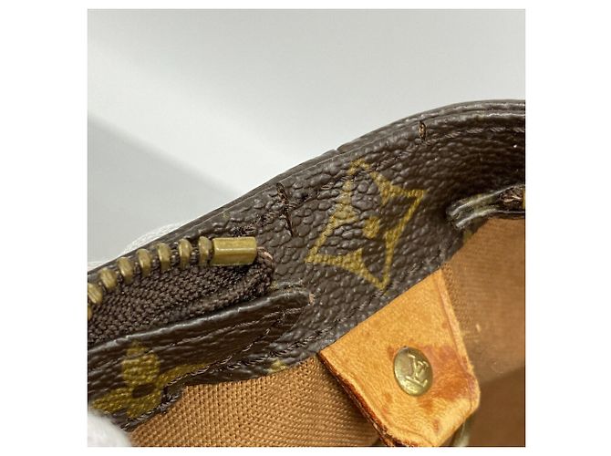 Bolso Cabas Mezzo Monogram Louis Vuitton Castaño - vista 9