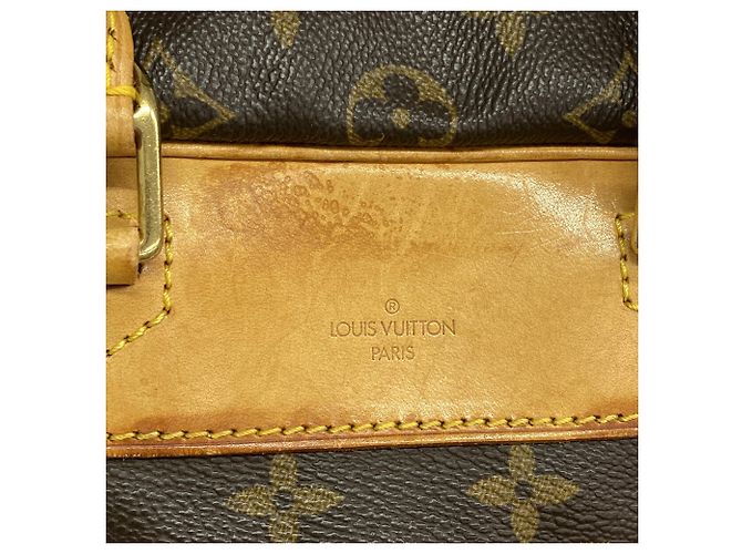 Bolso Louis Vuitton Monogram Deauville Castaño - vista 8