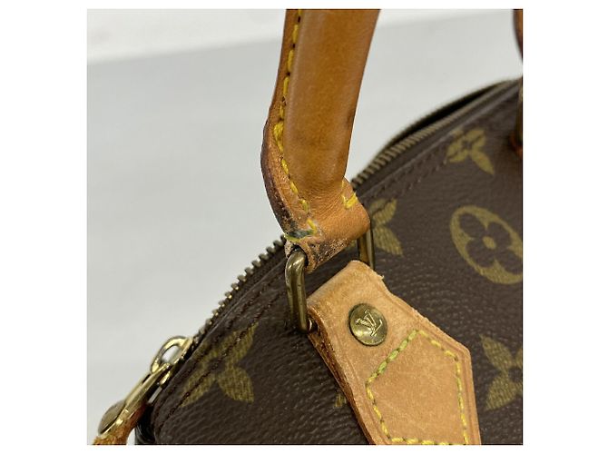 Louis Vuitton Monogram Mini Speedy Handtasche Braun - Ansicht 11