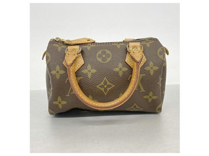Louis Vuitton Monogram Mini Speedy Handtasche Braun - Ansicht 12