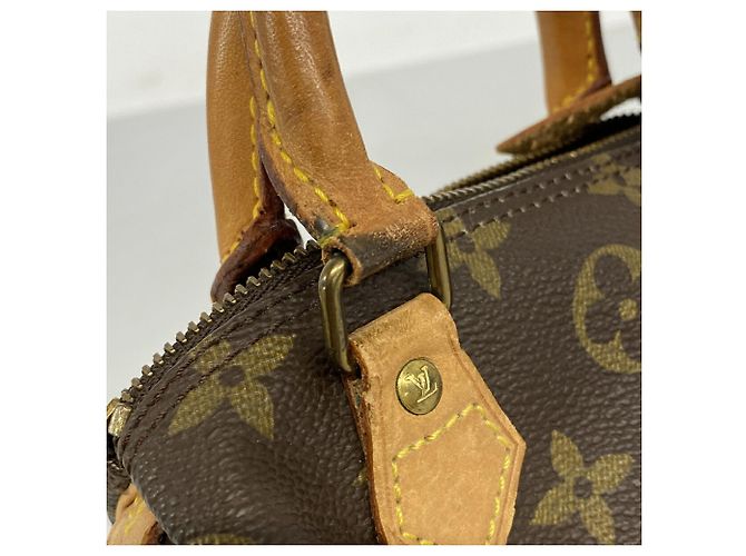 Louis Vuitton Monogram Mini Speedy Handtasche Braun - Ansicht 8