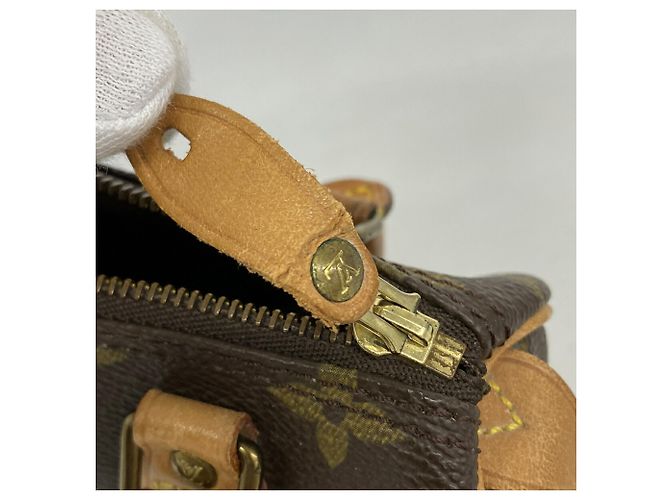 Louis Vuitton Monogram Mini Speedy Handtasche Braun - Ansicht 9