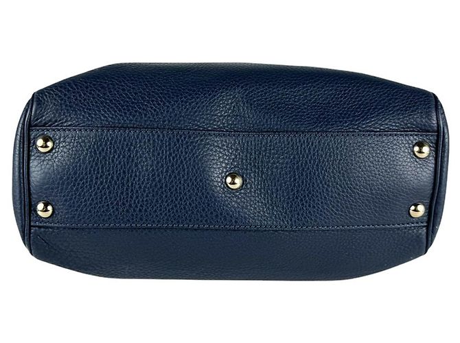 Bamboo Borsa a mano Gucci in pelle blu navy - vista 4