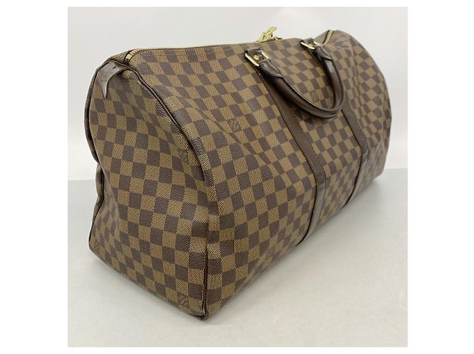 Borsa Louis Vuitton Damier Keepall 50 Damier ebene - vista 2