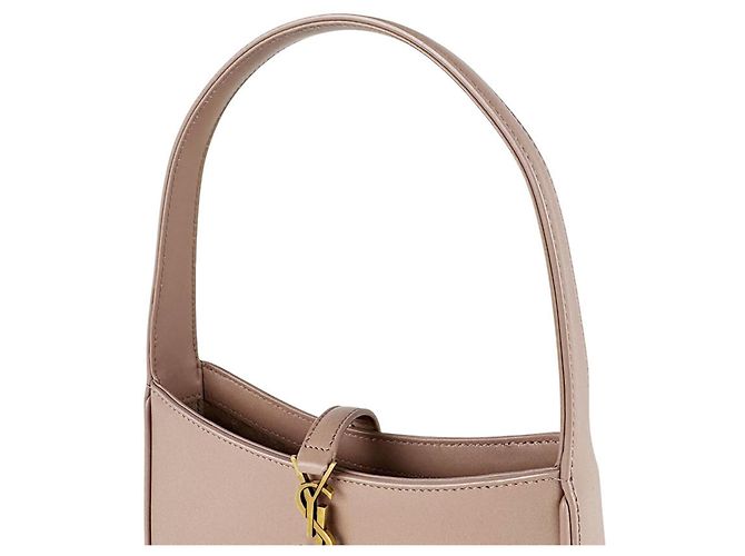 Autre Marque Borsa a mano Saint Laurent in pelle rosa beige - vista 10