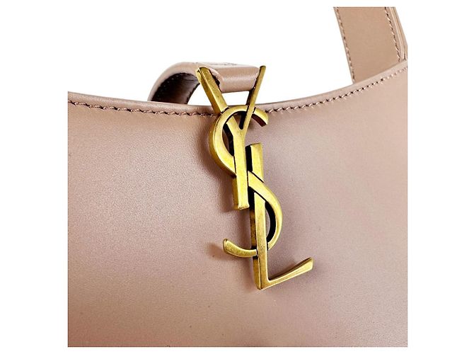 Autre Marque Borsa a mano Saint Laurent in pelle rosa beige - vista 11