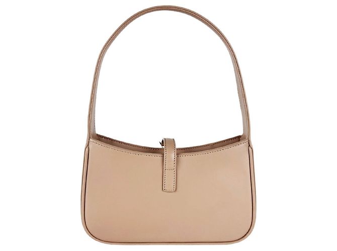 Autre Marque Borsa a mano Saint Laurent in pelle rosa beige - vista 3