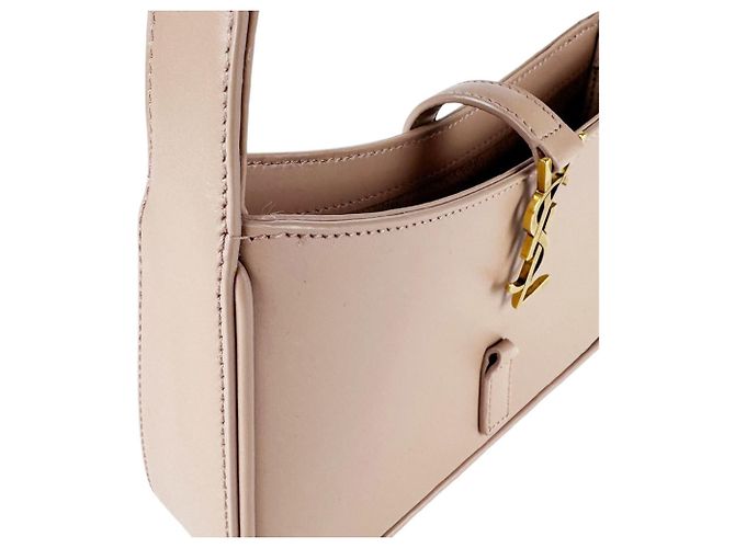 Autre Marque Borsa a mano Saint Laurent in pelle rosa beige - vista 7