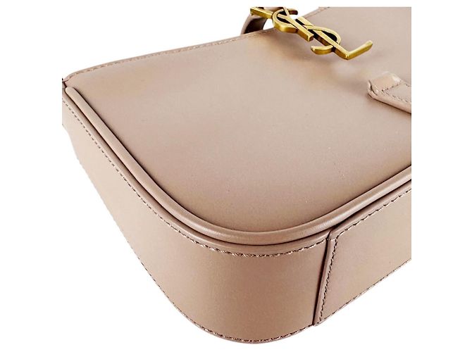 Autre Marque Borsa a mano Saint Laurent in pelle rosa beige - vista 9