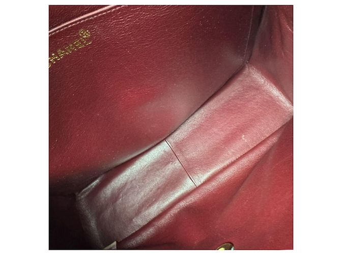 Borsa a tracolla Chanel in pelle d'agnello Nero - vista 5