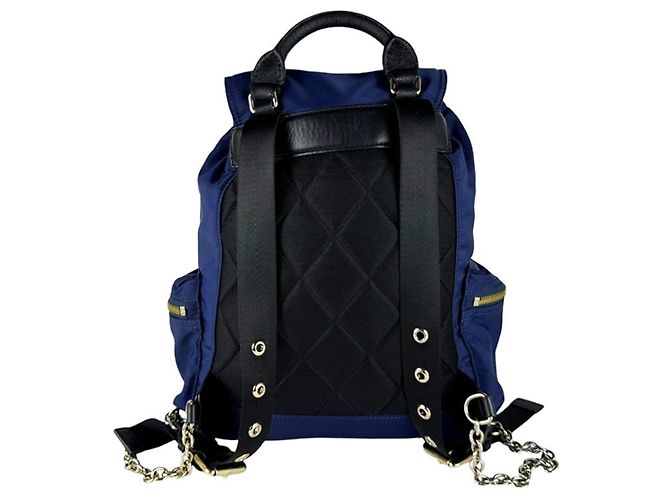 Zaino Burberry in nero e blu navy - vista 3