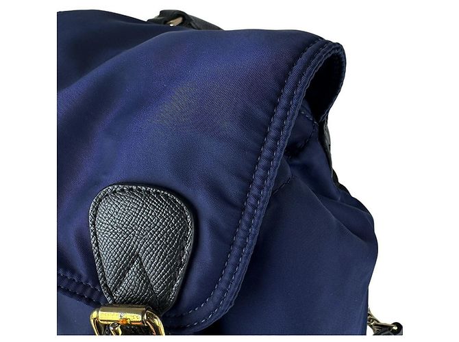 Zaino Burberry in nero e blu navy - vista 6