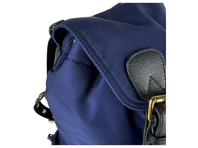 Zaino Burberry in nero e blu navy - vista 7