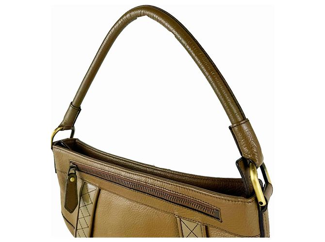 Bolsa de mão Burberry em couro marrom - vista 10