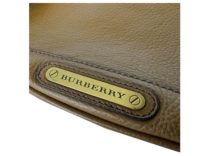 Bolsa de mão Burberry em couro marrom - vista 12