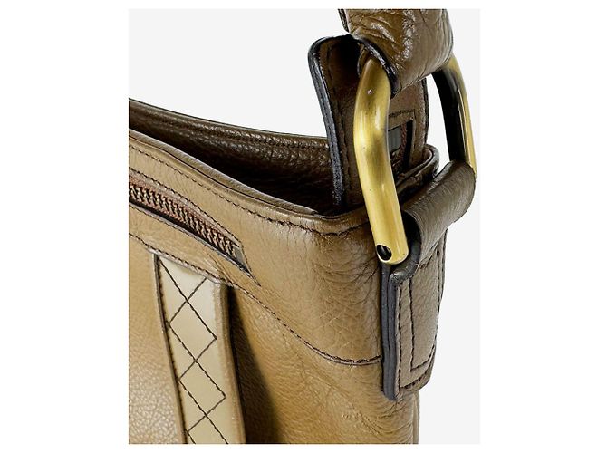 Bolsa de mão Burberry em couro marrom - vista 6