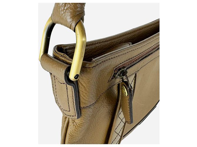 Bolsa de mão Burberry em couro marrom - vista 7