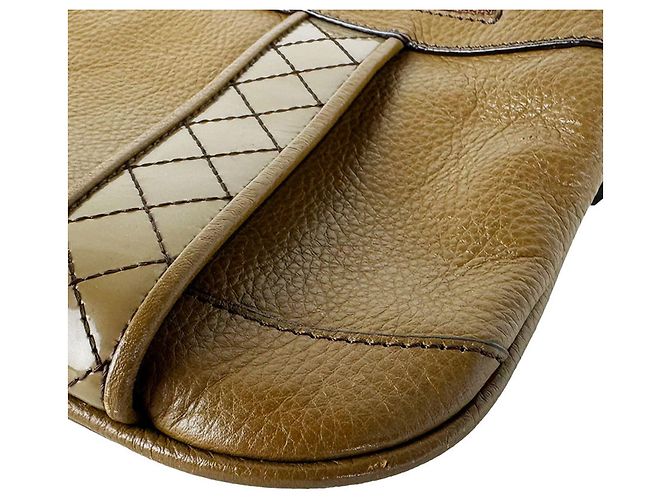 Bolsa de mão Burberry em couro marrom - vista 8