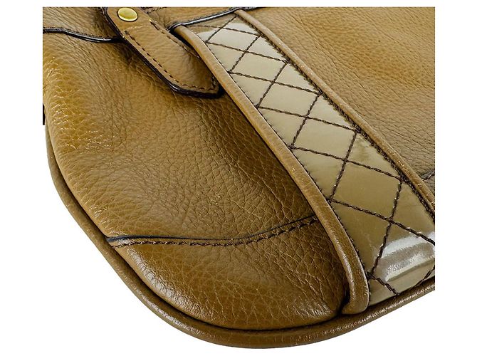 Bolsa de mão Burberry em couro marrom - vista 9