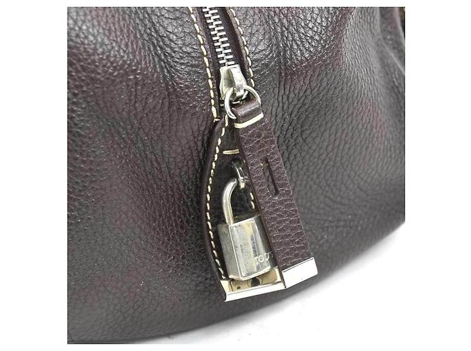 Borsa a mano Tod's in pelle marrone - vista 9