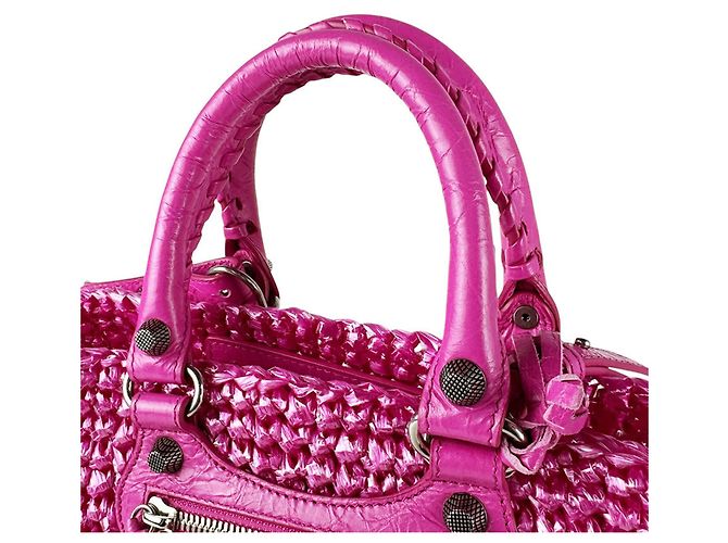 Borsa a tracolla Balenciaga Le Cagoule Panier Small Rosa - vista 10