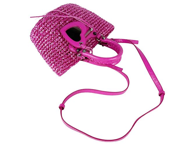 Borsa a tracolla Balenciaga Le Cagoule Panier Small Rosa - vista 11