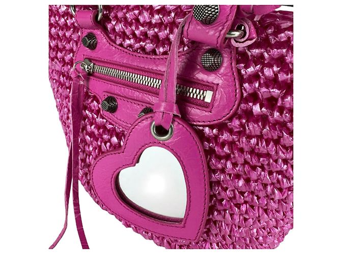 Borsa a tracolla Balenciaga Le Cagoule Panier Small Rosa - vista 12