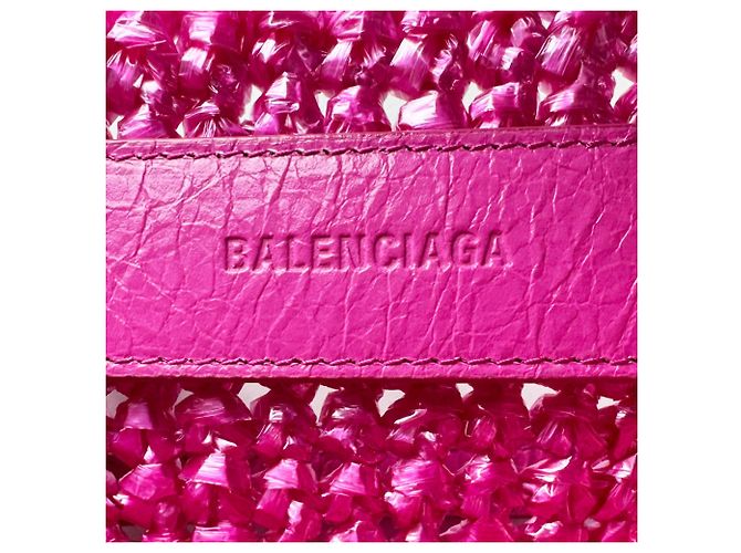 Borsa a tracolla Balenciaga Le Cagoule Panier Small Rosa - vista 13