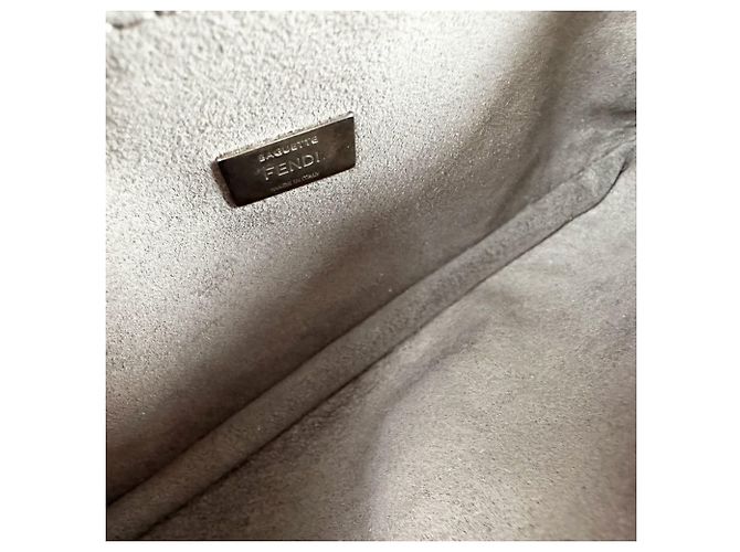 Fendi Schultertasche aus blauem Leder - Ansicht 5