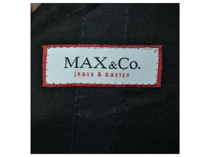 Autre Marque MAX&Co. Giacca Nera con Cappuccio e Cuciture a Contrasto Nero - vista 5