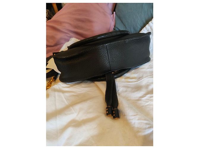 Chloé Marcie Handtasche schwarzes Leder - Ansicht 10