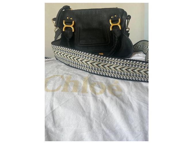 Chloé Marcie Handtasche schwarzes Leder - Ansicht 9