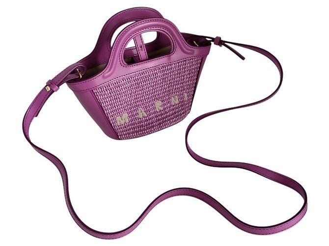 Bolso de hombro Micro Tropicalia Marni Púrpura - vista 13