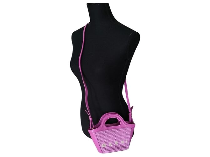 Bolso de hombro Micro Tropicalia Marni Púrpura - vista 15