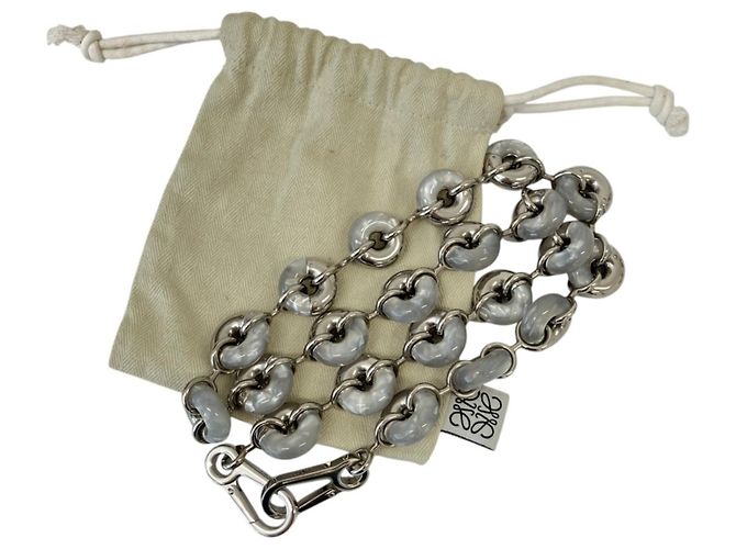 Alça de Ombro com Corrente Donut LOEWE Prata - vista 6