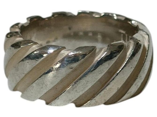 Autre Marque Tiffany & Co. 1995 Twist Band Ring Silber - Ansicht 2