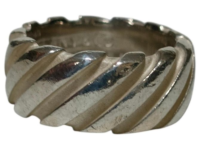 Autre Marque Tiffany & Co. 1995 Twist Band Ring Silber - Ansicht 3