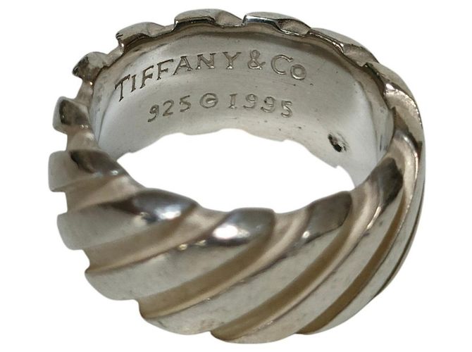Autre Marque Tiffany & Co. 1995 Twist Band Ring Silber - Ansicht 4