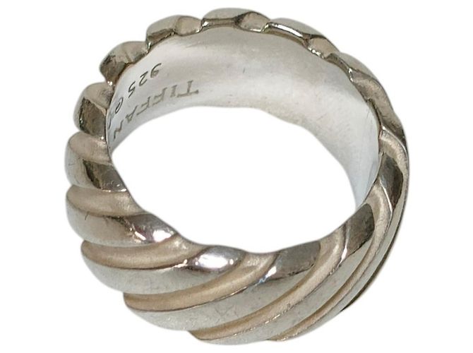 Autre Marque Tiffany & Co. 1995 Twist Band Ring Silber - Ansicht 5