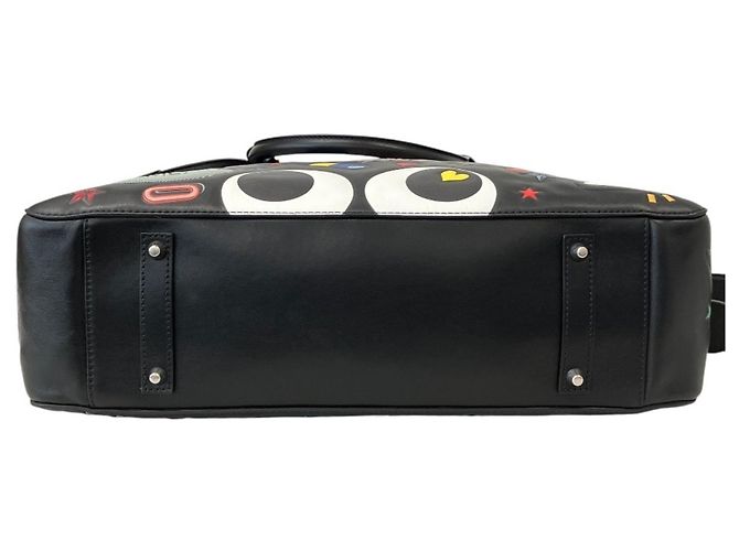 Borsetta Anya Hindmarch Walton con adesivi Wink Nero Multicolore - vista 6