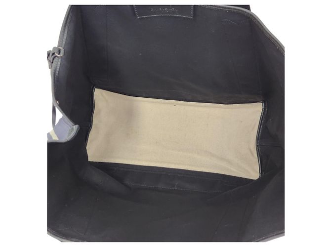 Everyday Borsa Tote Cabas M Balenciaga in tela a righe blu navy - vista 8