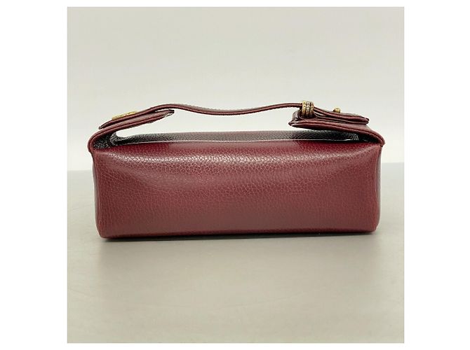 Cartier Trinity Vanity Bag aus Leder Bordeaux - Ansicht 10